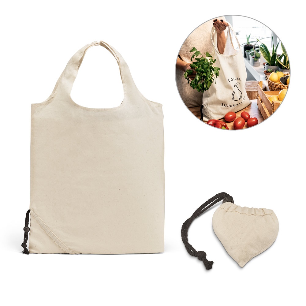ORLEANS. Faltbare Tasche aus 100% Baumwolle (100 g/m²).