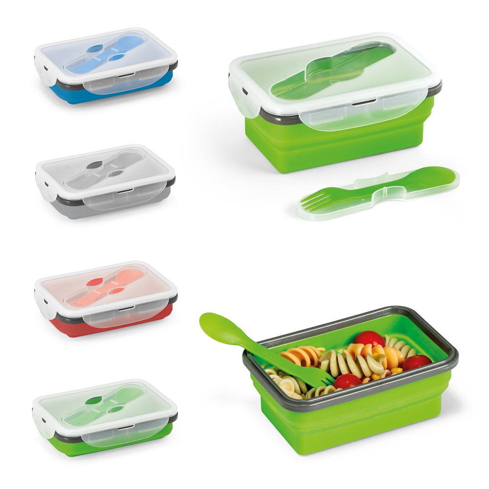 SAFFRON. Lunchbox. Luftdichter Behälter aus Silikon und PP, 640 ml.