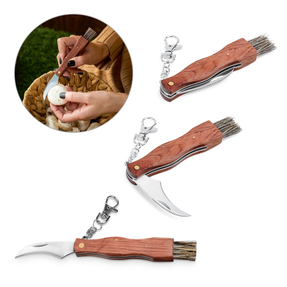 GUNTER. Taschenmesser aus Edelstahl und Holz.