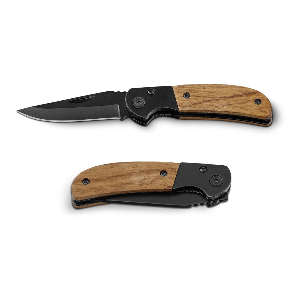 SPLIT. Taschenmesser aus Edelstahl und Holz.