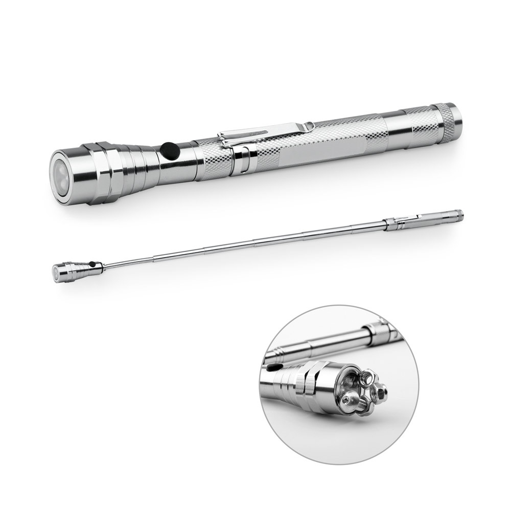 NOBEND. Ausziehbare LED-Metalltaschenlampe