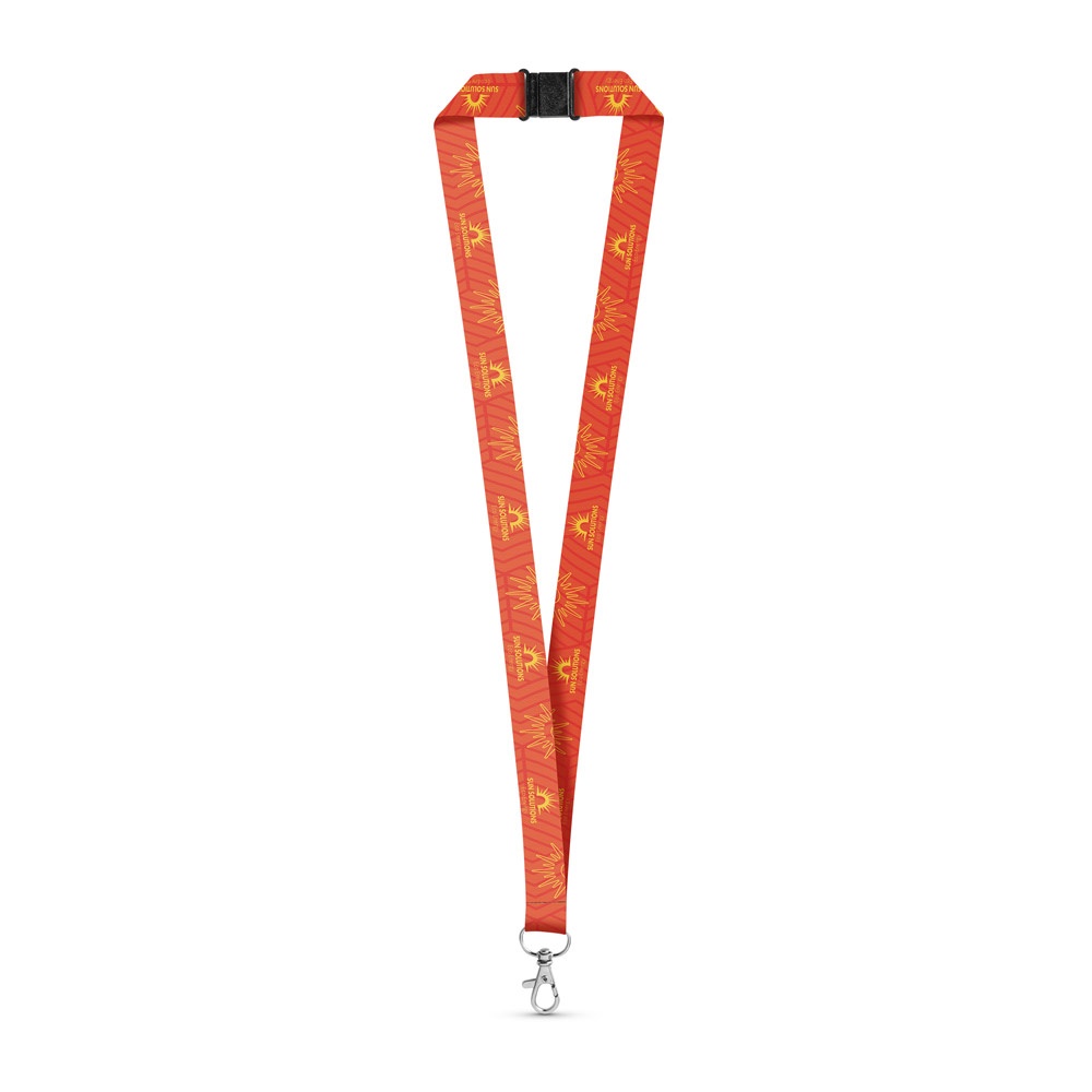 BRISTOL. SUBLIMATION Long II Lanyard-Set (20 mm) mit 20-mm-Karabinerhaken und Sicherheitsverschluss