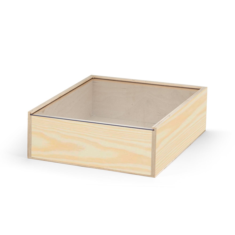 BOXIE CLEAR L. Holzkiste L