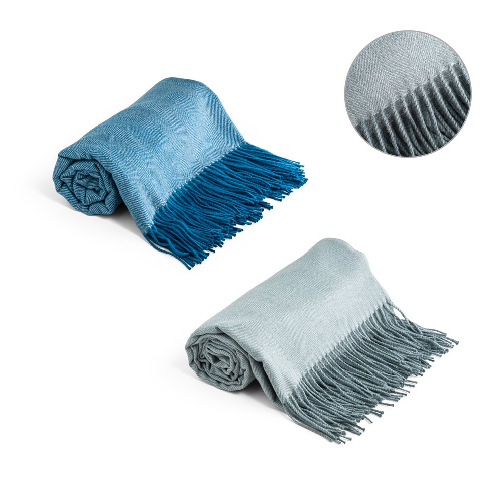 GLATT. Decke aus 100 % Acryl mit Schleife und personalisierbarer Karte (270 g/m²)