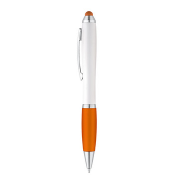 SANS BK. Kugelschreiber mit Metallclip - 128 - Orange