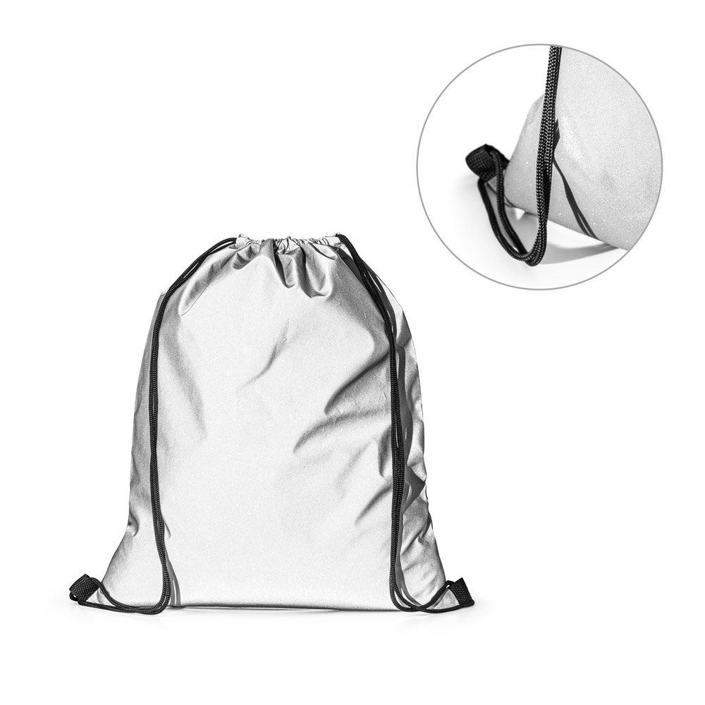 SYROS. Reflektierender Rucksack mit Kordelzug (200 g/m²)