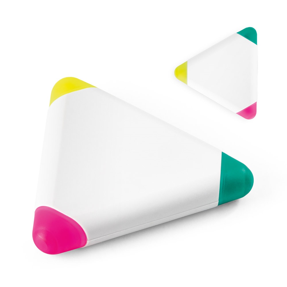 TRIAN. Dreieckiger PP-Textmarker mit drei Farben
