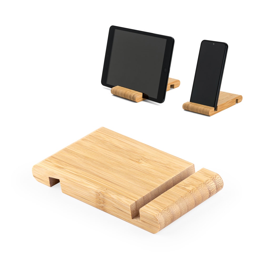 HABER. Handyhalter aus Bambus.