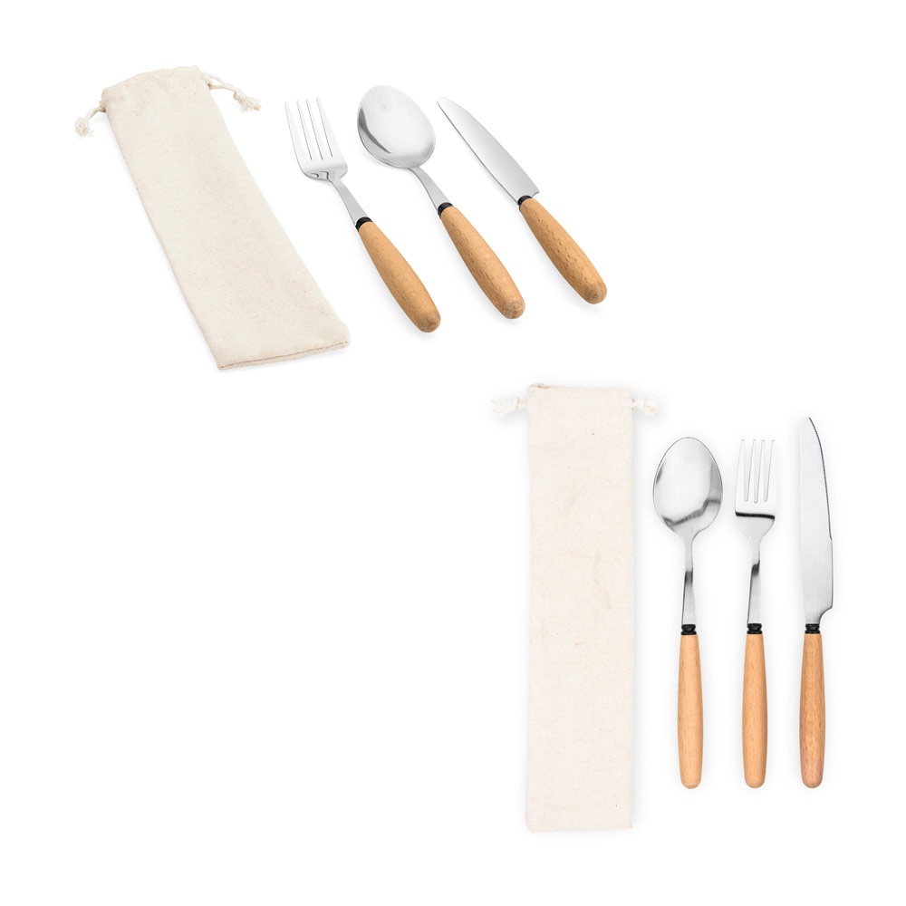 BOULUD. 3-teiliges Akazienholz-Set