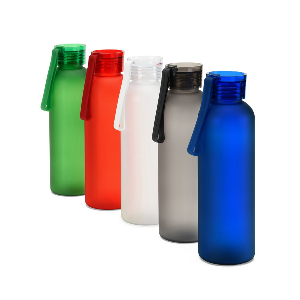 RIO rPET. Flasche aus recyceltem PET (100 % rPET) mit matter Oberfläche, 600 ml
