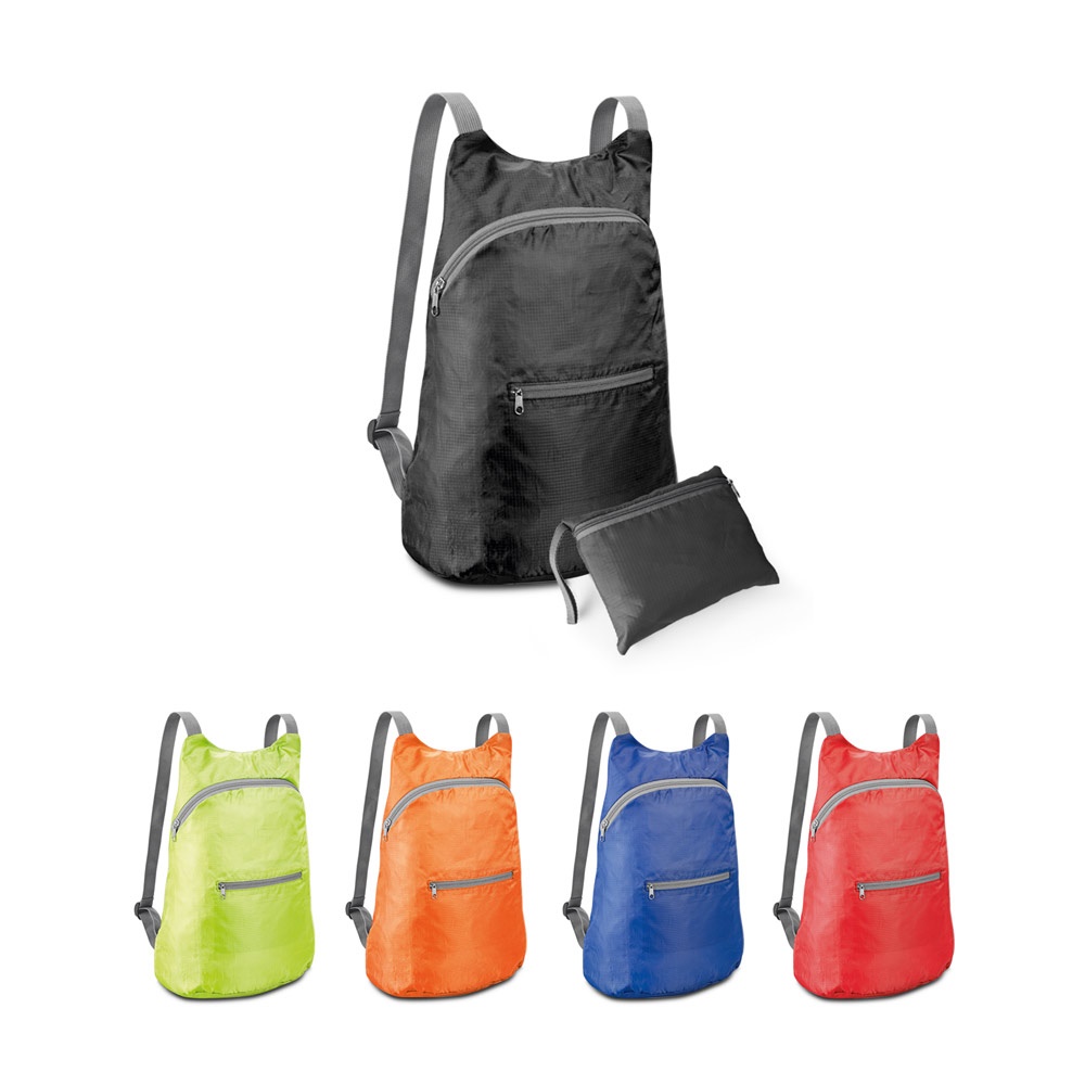 BARCELONA. Faltbarer Rucksack aus 210D Ripstop-Polyester.