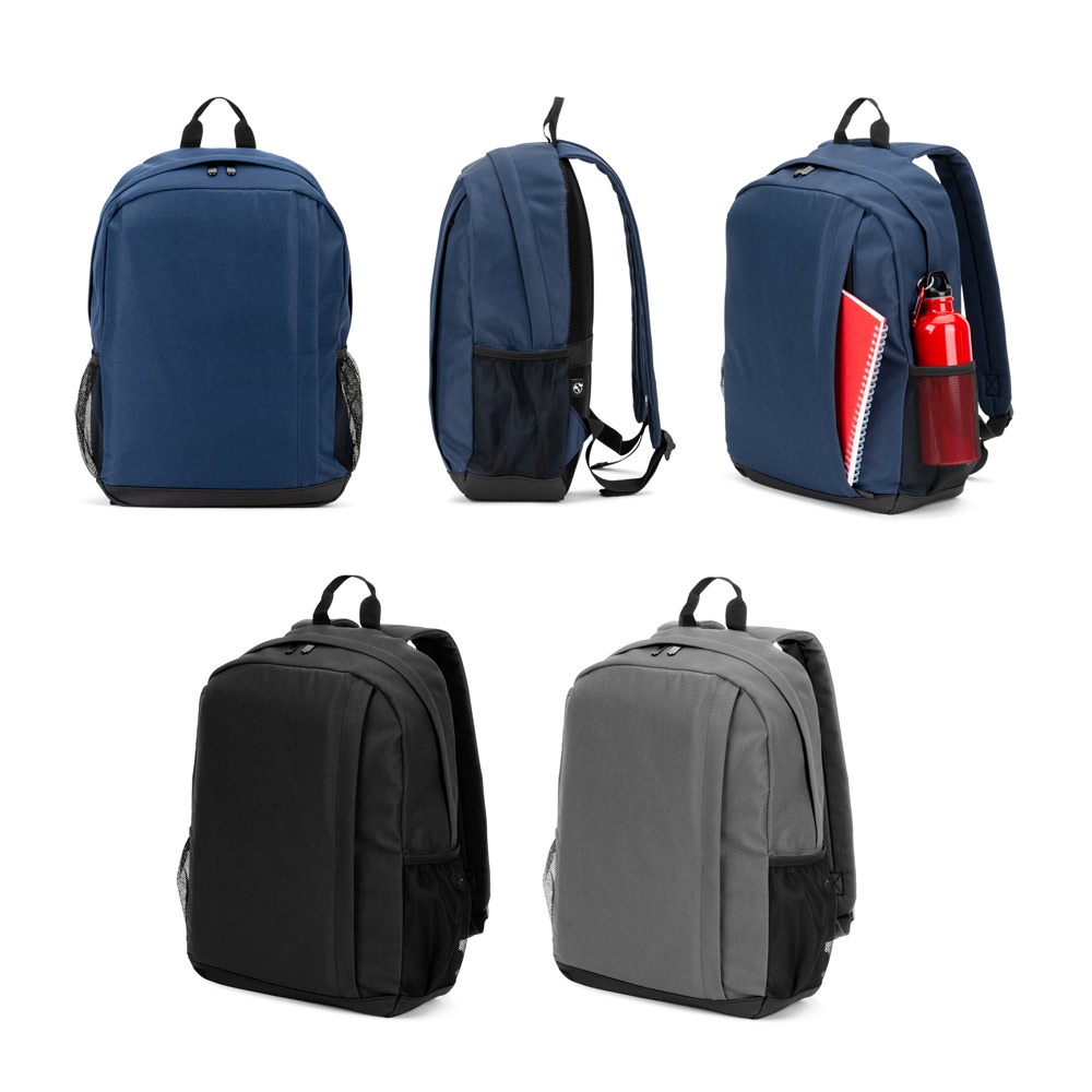LIVERPOOL. 15-Zoll-Laptop-Rucksack aus hochdichtem 600D-Recycling-Polyester.
