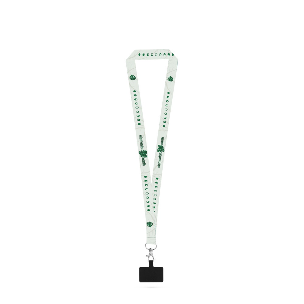 HARLOW. SET Lanyard SUBLIMATION Long II (20 mm) mit 20 mm Karabinerhaken und Handyhalterung