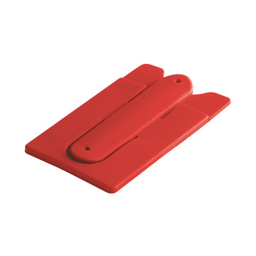 CARVER. Kartenhalter mit Silikon-Handyhalterung. - 105 - Rot