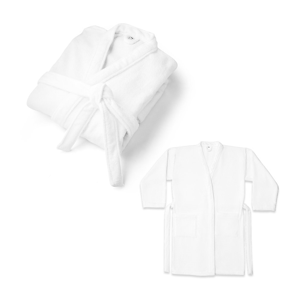 RUFFALO LARGE. Bademantel (350 g/m²) aus Baumwolle (82 %) und recycelter Baumwolle (18 %).