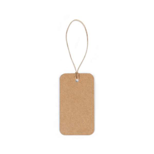 RECHTECKIGES ETIKETT. Rechteckiges Etikett aus 100 % Recyclingpapier (700 g/m²). - 160 - Natürlich