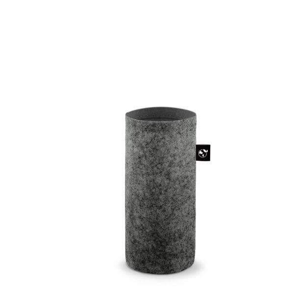 STOREY. Hülle aus recyceltem Filz (100 % rPET), ideal für Wasserflaschen - 133 - Dunkelgrau