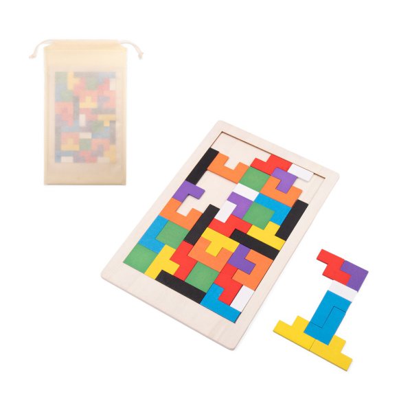 MOKI. Sperrholzkonstruktions- und Puzzlespiel.