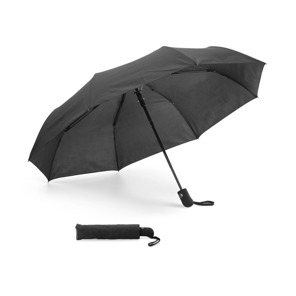 JACOBS. 190T Pongee Faltbarer Regenschirm mit automatischer Öffnung