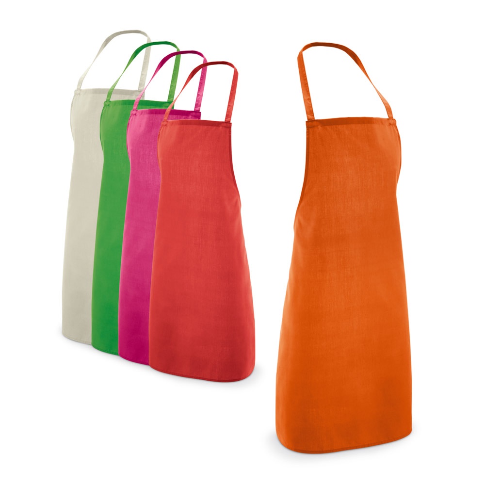 CURRY. Schürze aus Baumwolle und Polyester (180 g/m²)