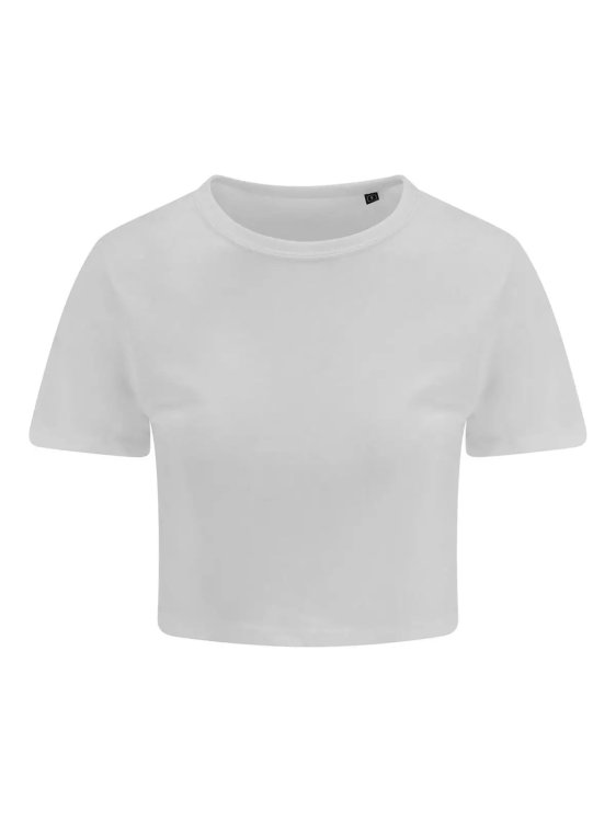 Triblend Crop-T-Shirt für Damen - WHT - Weiß