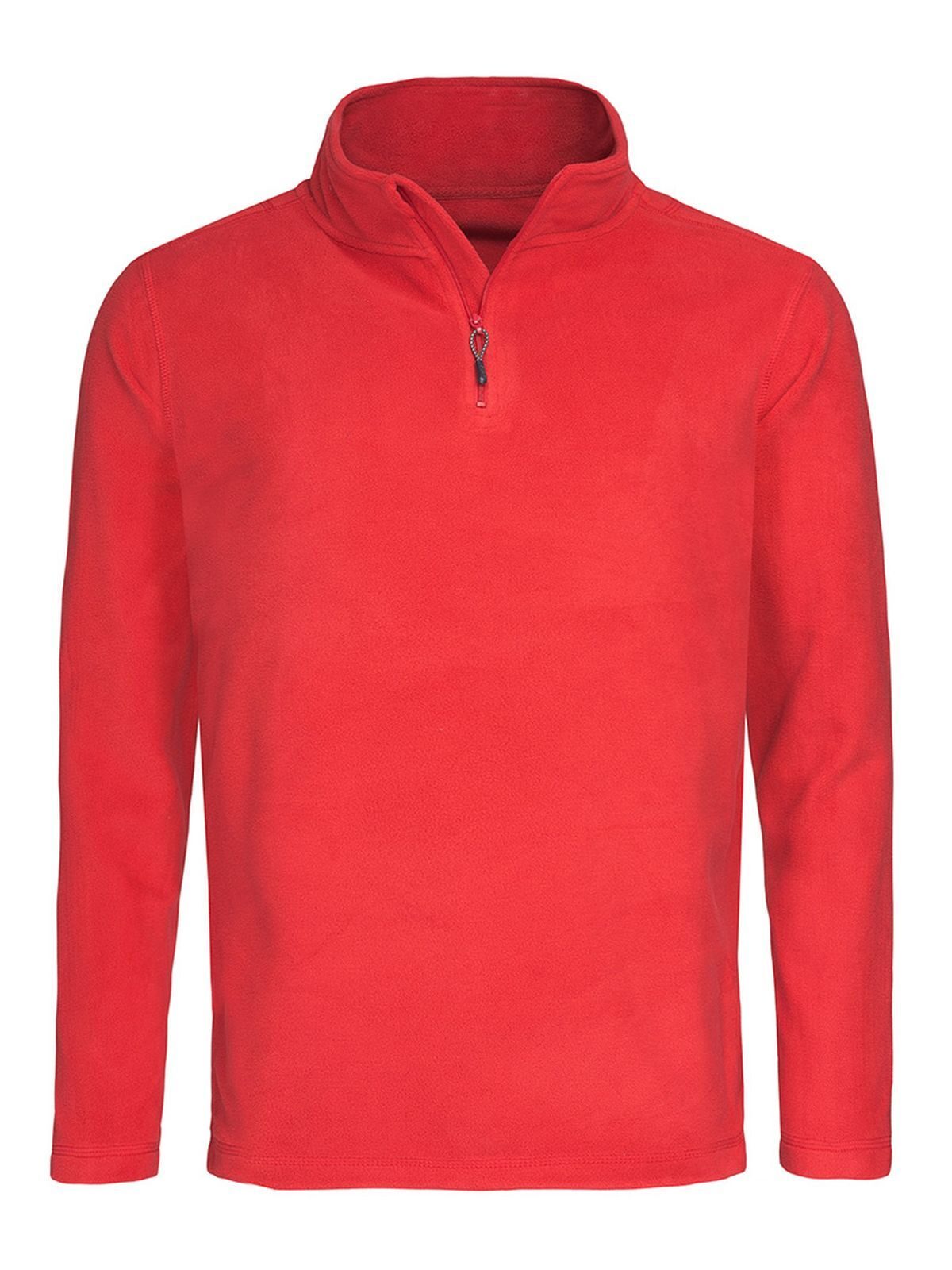 Klassischer Fleece-Halbreißverschluss - SRE - Scharlachrot