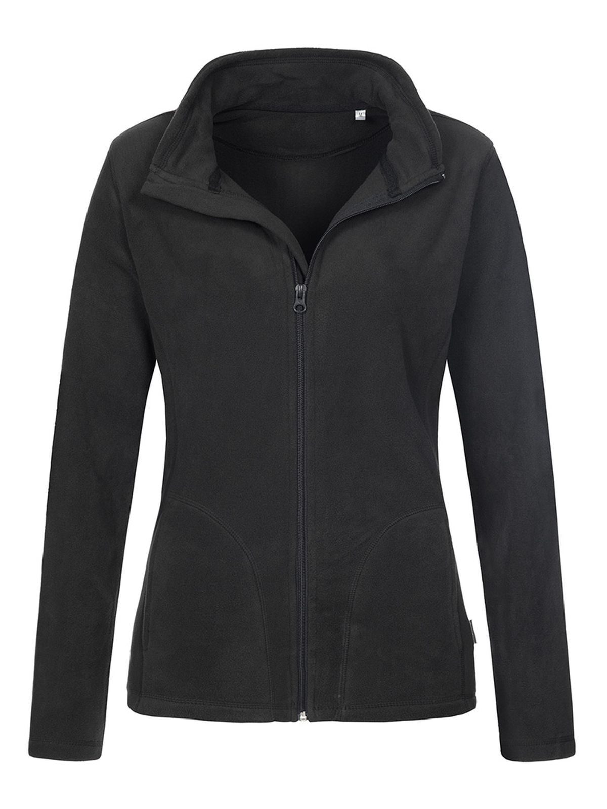 Klassische Fleecejacke für Damen - BLO - Schwarzer Opal