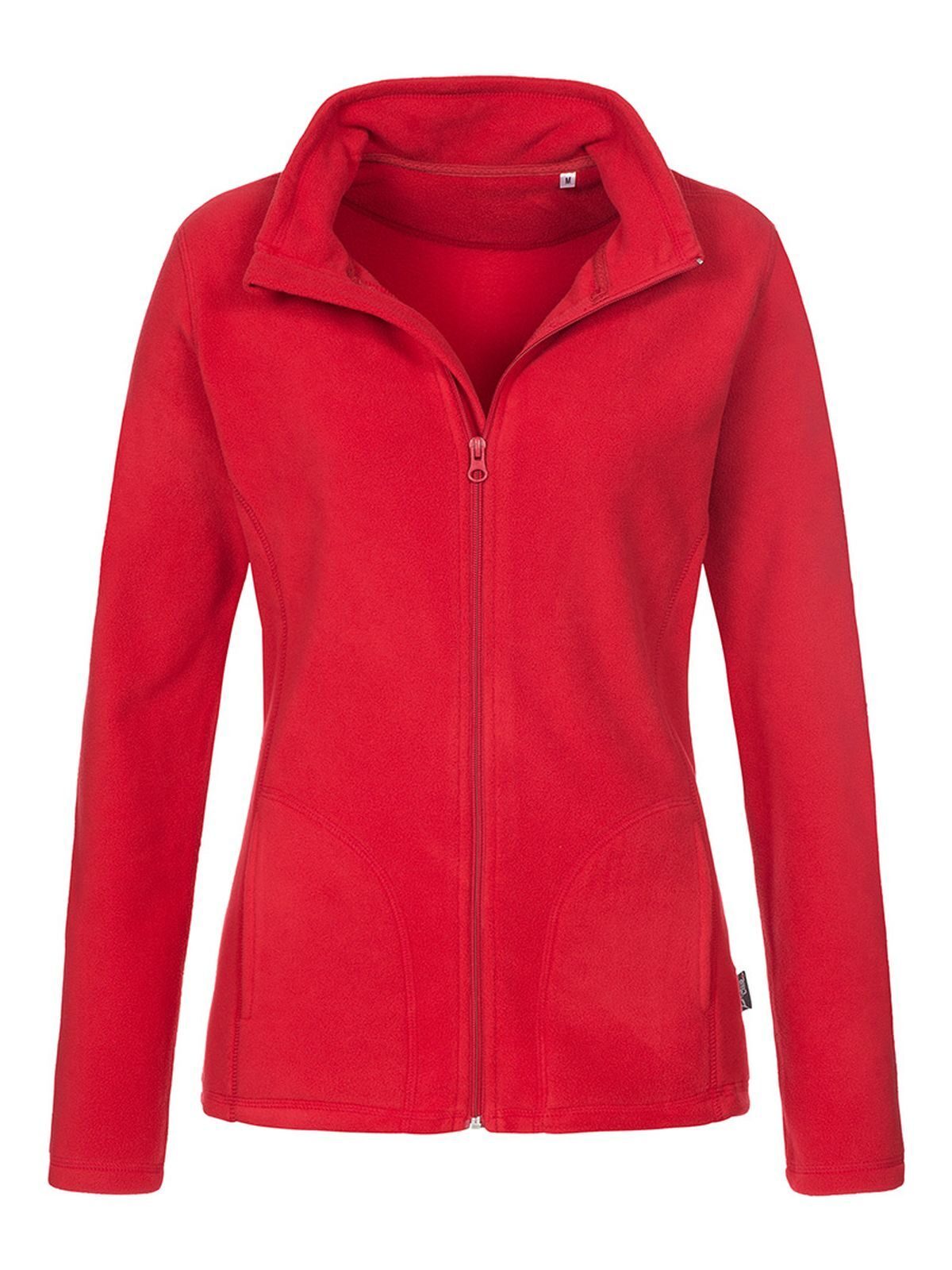 Klassische Fleecejacke für Damen - SRE - Scharlachrot