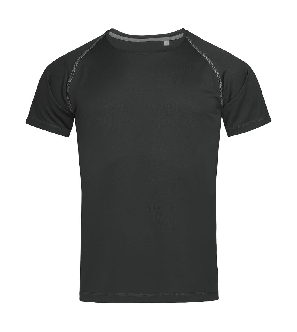 Active 140 Team Raglan Herren-T-Shirt - 102 - Schwarzer Opal