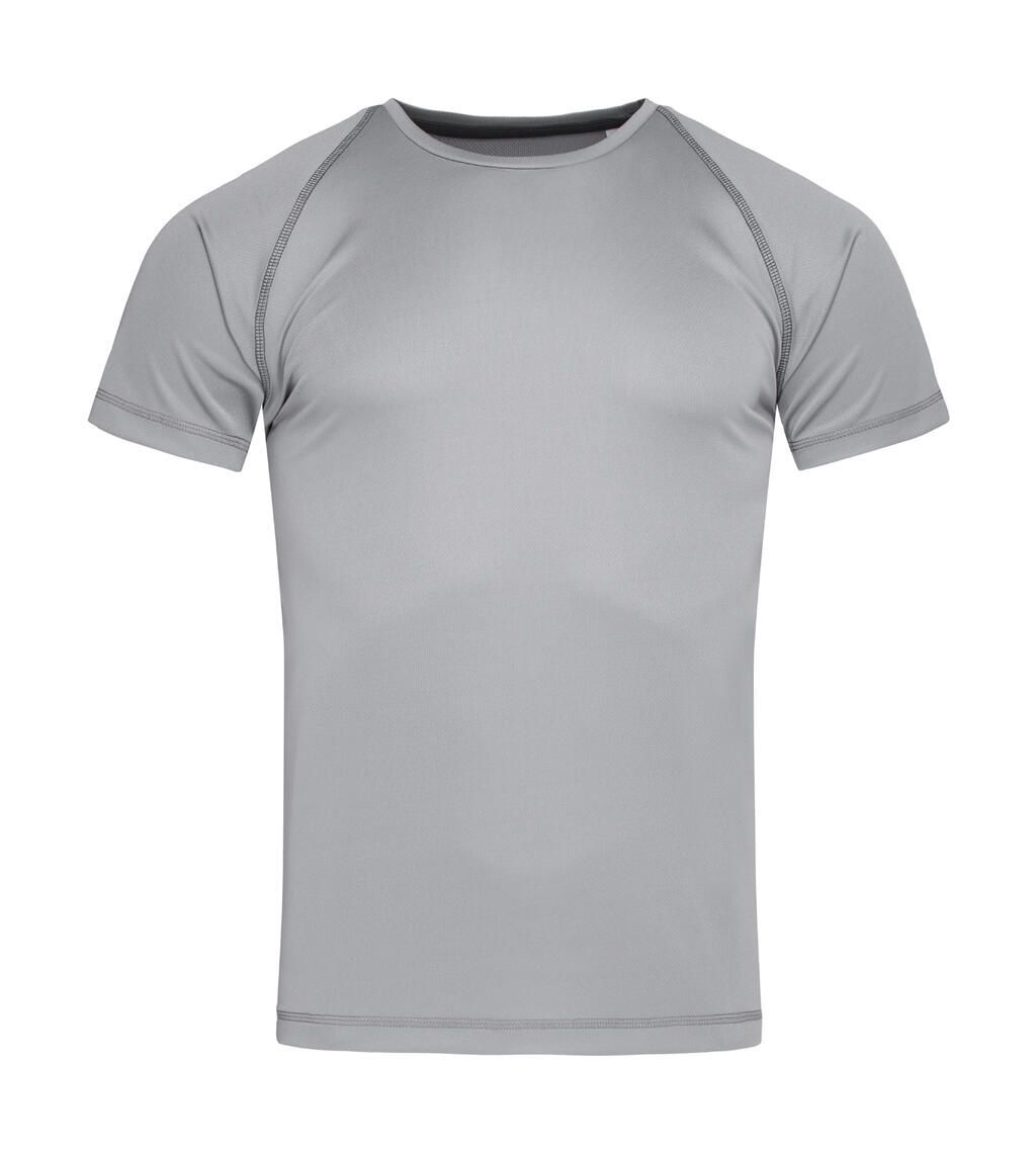 Active 140 Team Raglan Herren-T-Shirt - 713 - Silbergrau