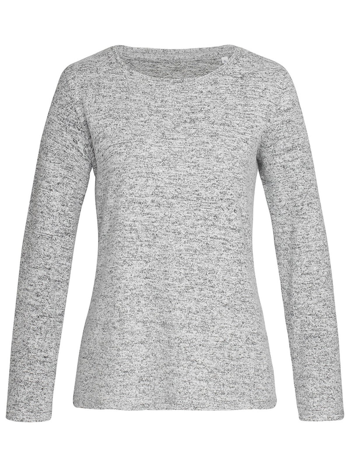 Strickpullover - LGM - Hellgrau meliert