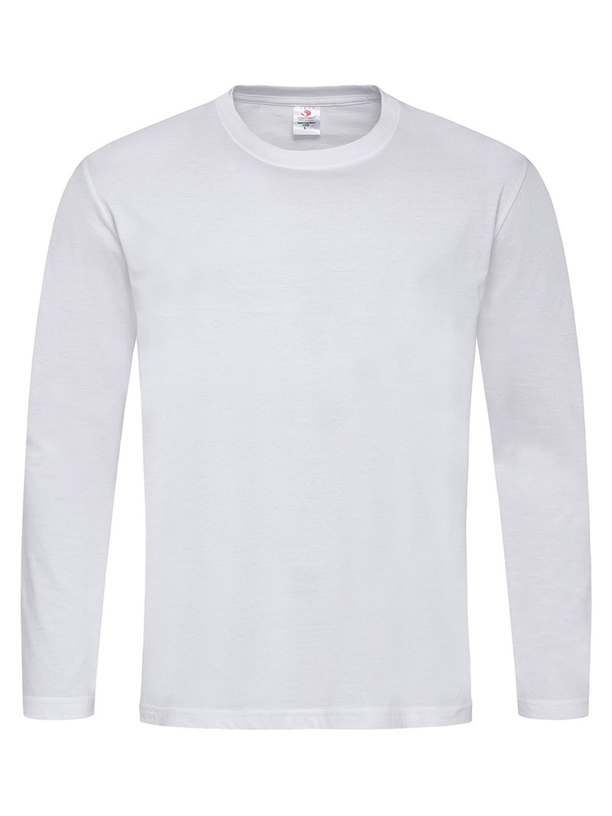 Klassisches Langarmshirt - WHI - Weiß