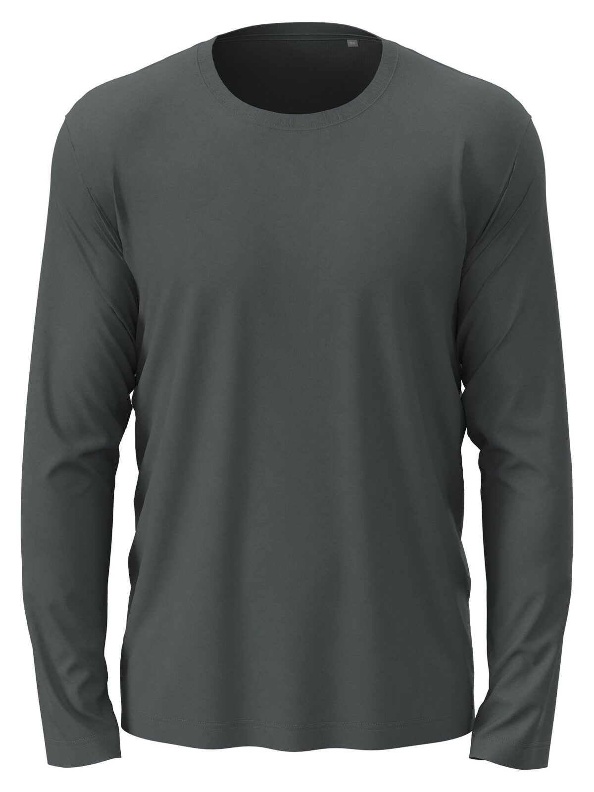 Klassisches Langarmshirt - SLG - Schiefergrau
