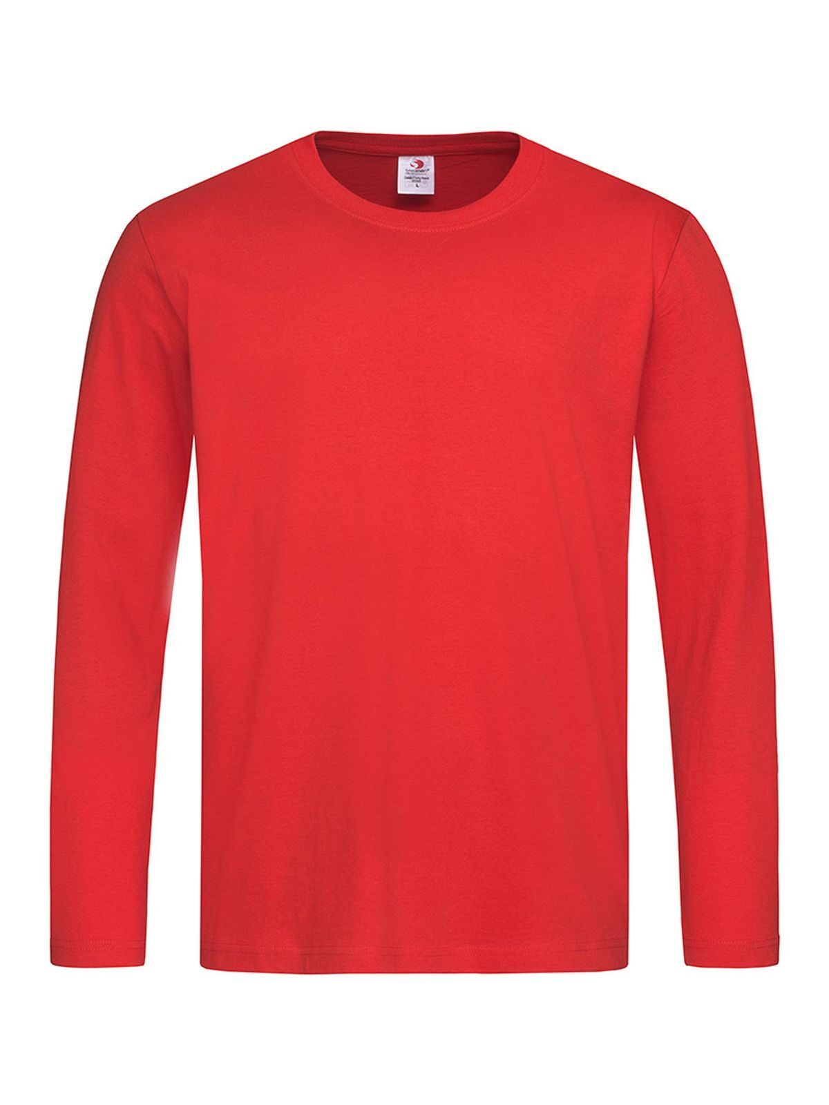 Klassisches Langarmshirt - SRE - Scharlachrot