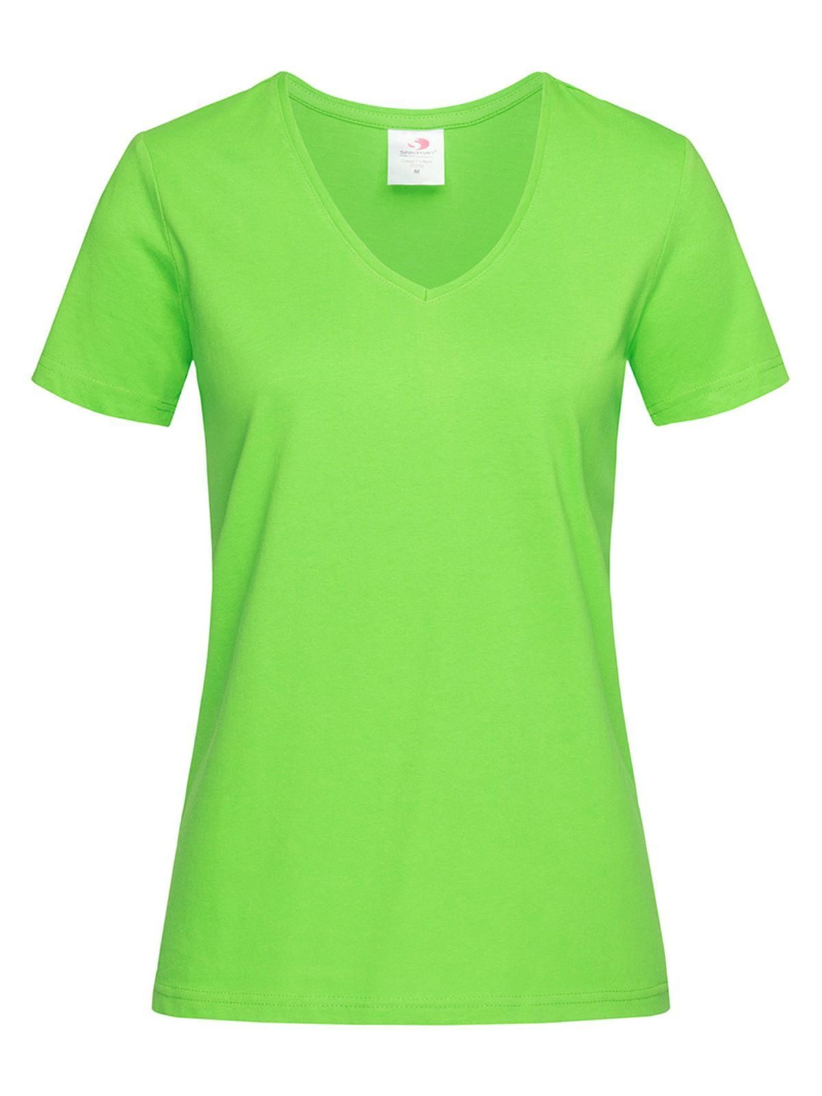 Klassisches T-Shirt mit V-Ausschnitt für Damen - KIW - Kiwi