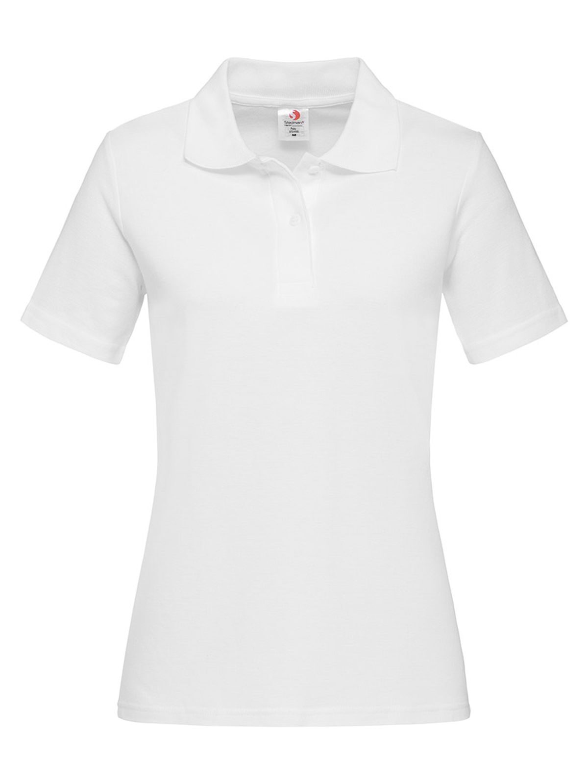 Klassisches Polo für Damen - WHI - Weiß