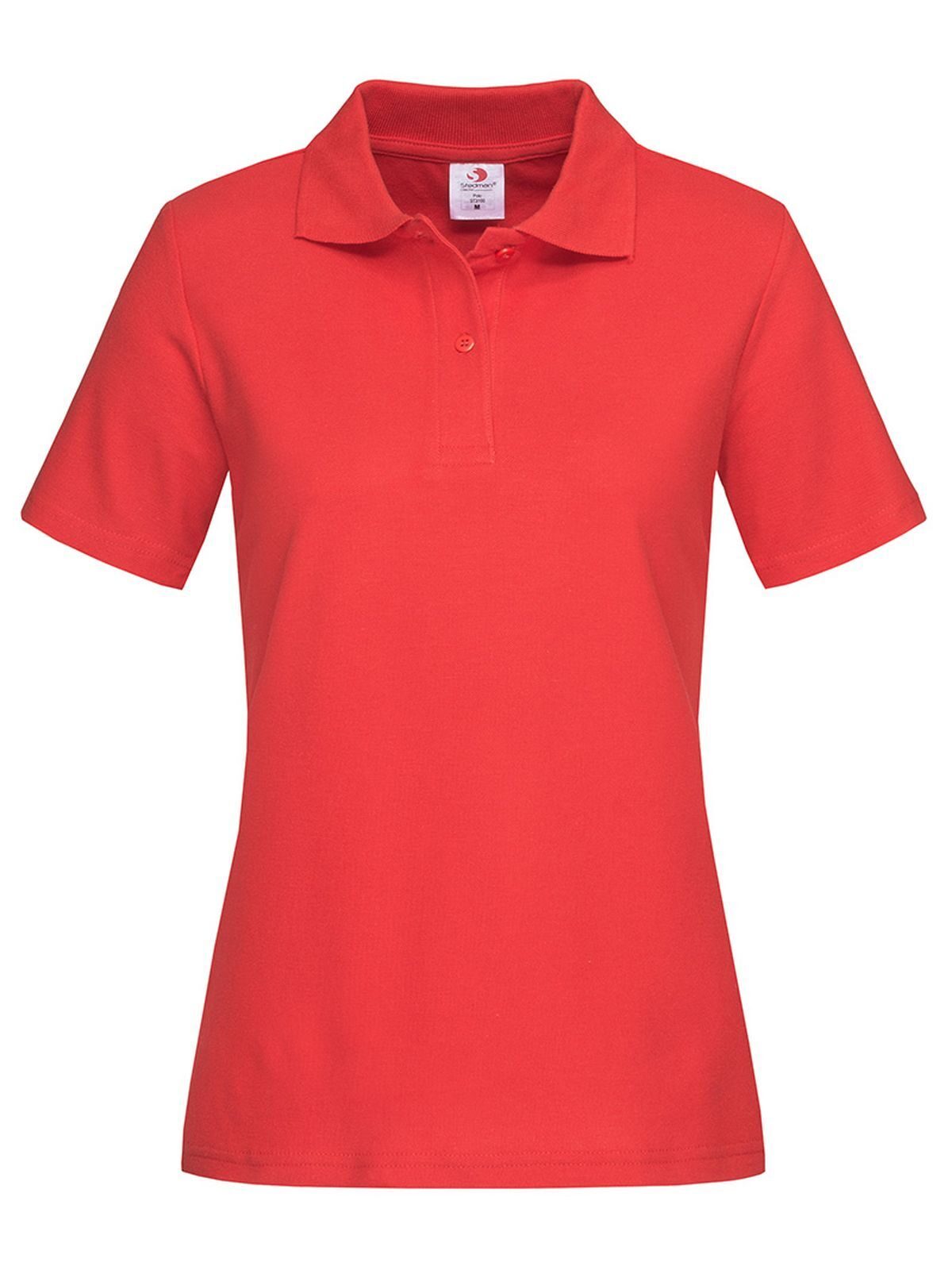Klassisches Polo für Damen - SRE - Scharlachrot