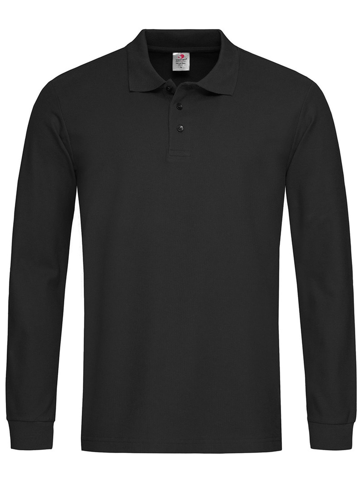 Klassisches Polo-Langarmshirt - BLO - Schwarzer Opal