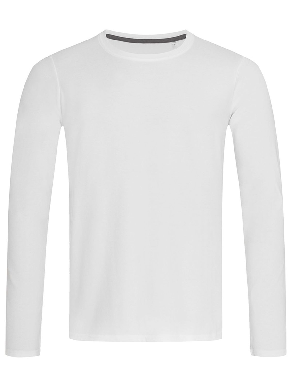 Stretch-Langarm - WHI - Weiß