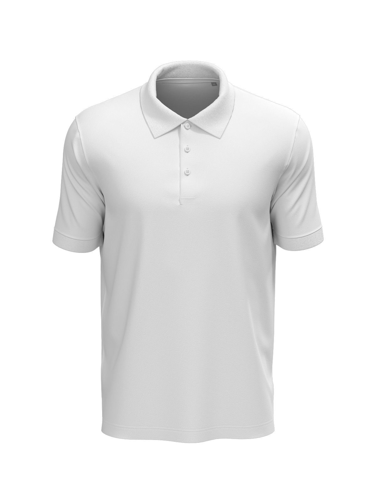 Lux Polo Herren - WHI - Weiß
