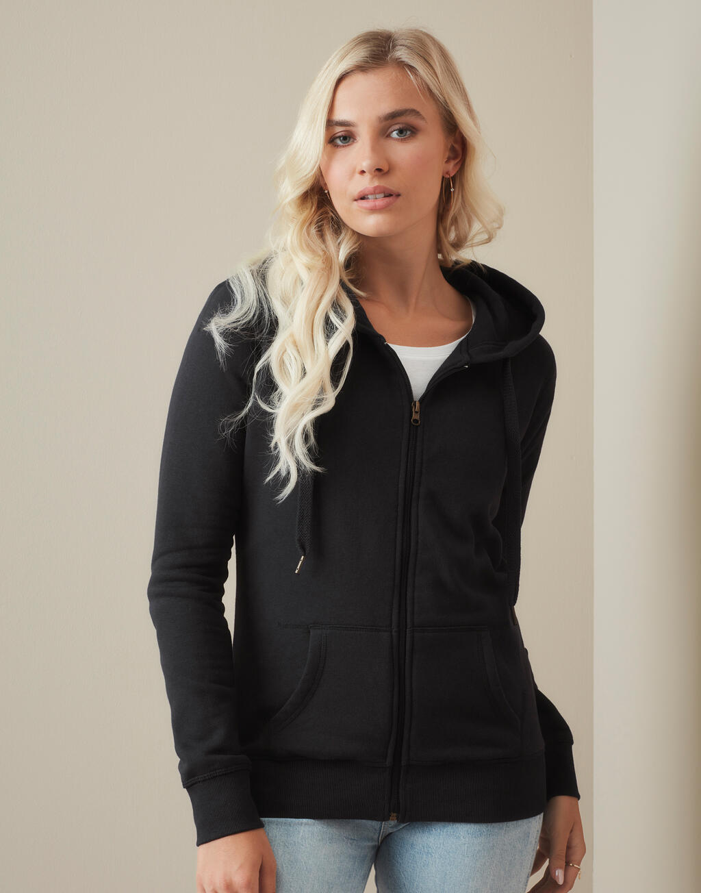 Damen-Kapuzenpullover mit Reißverschluss