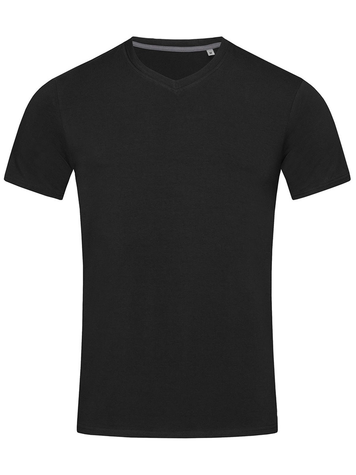 Stretch-T V-Ausschnitt - BLO - Schwarzer Opal