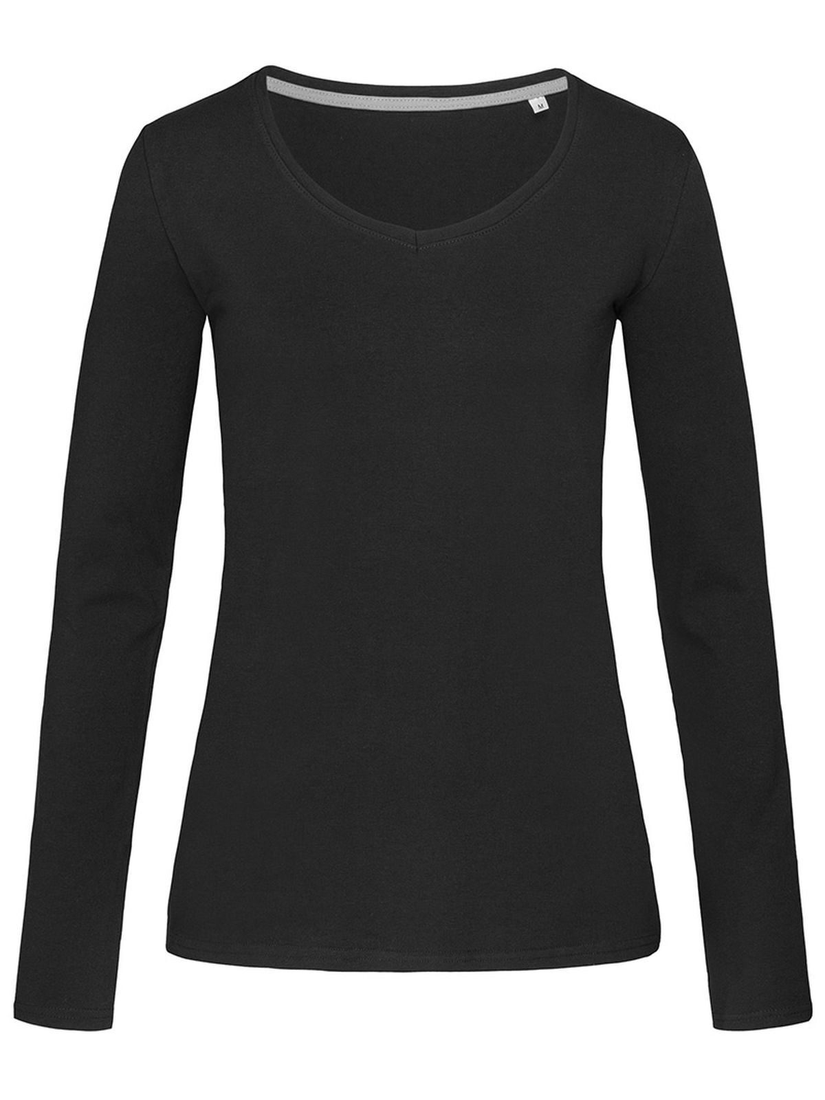 Stretch-Langarm-Damen - BLO - Schwarzer Opal