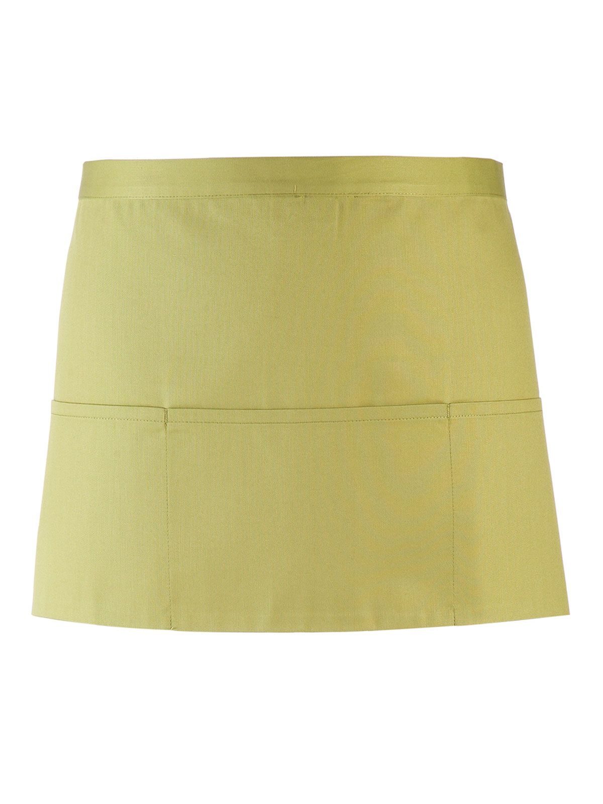 Schürze mit 3 Taschen aus der Colors Collection - LIME - LIMETTE – Limette (ca. Pantone 382C)