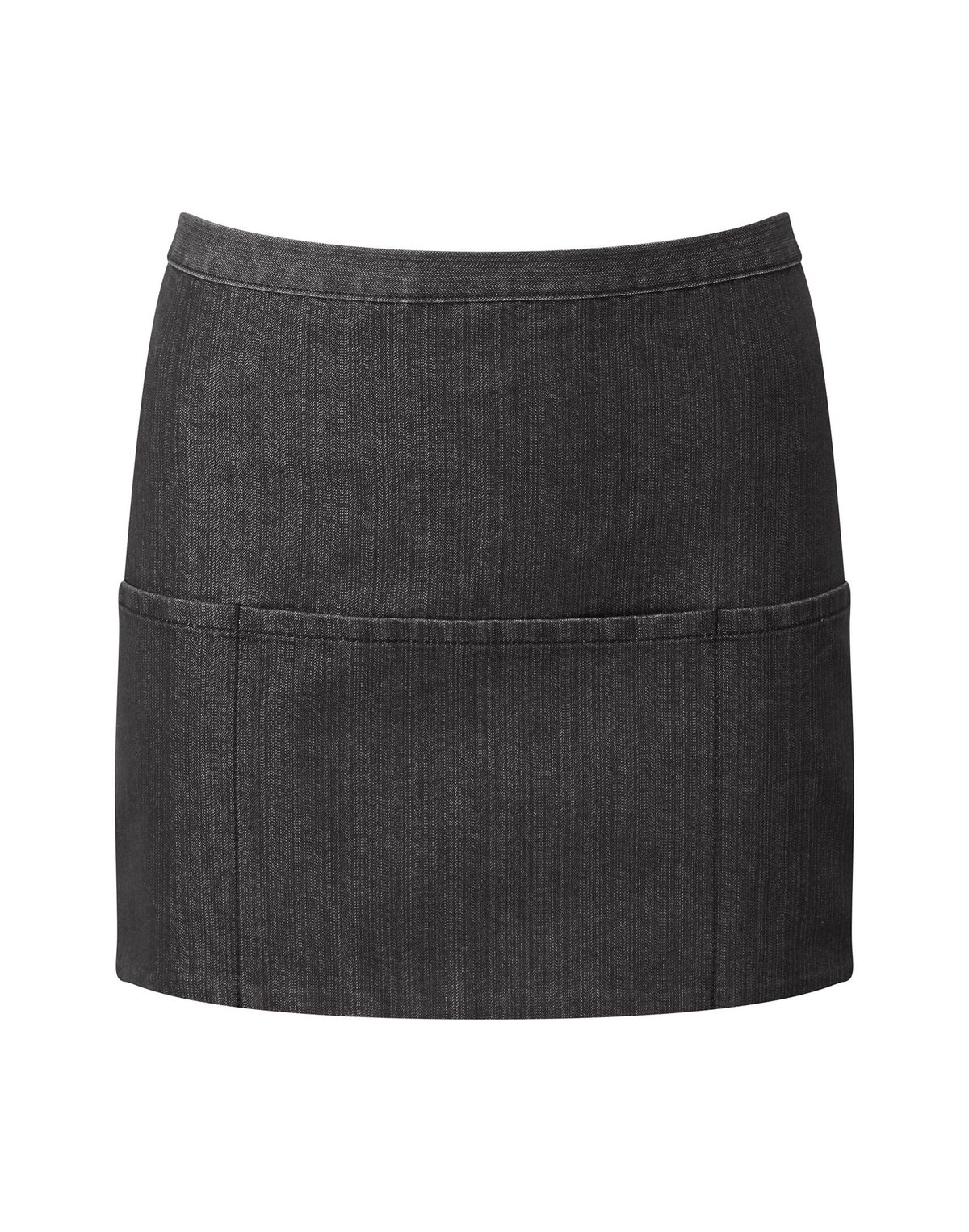 Schürze mit 3 Taschen aus der Colors Collection - BKDE - Schwarzer Denim
