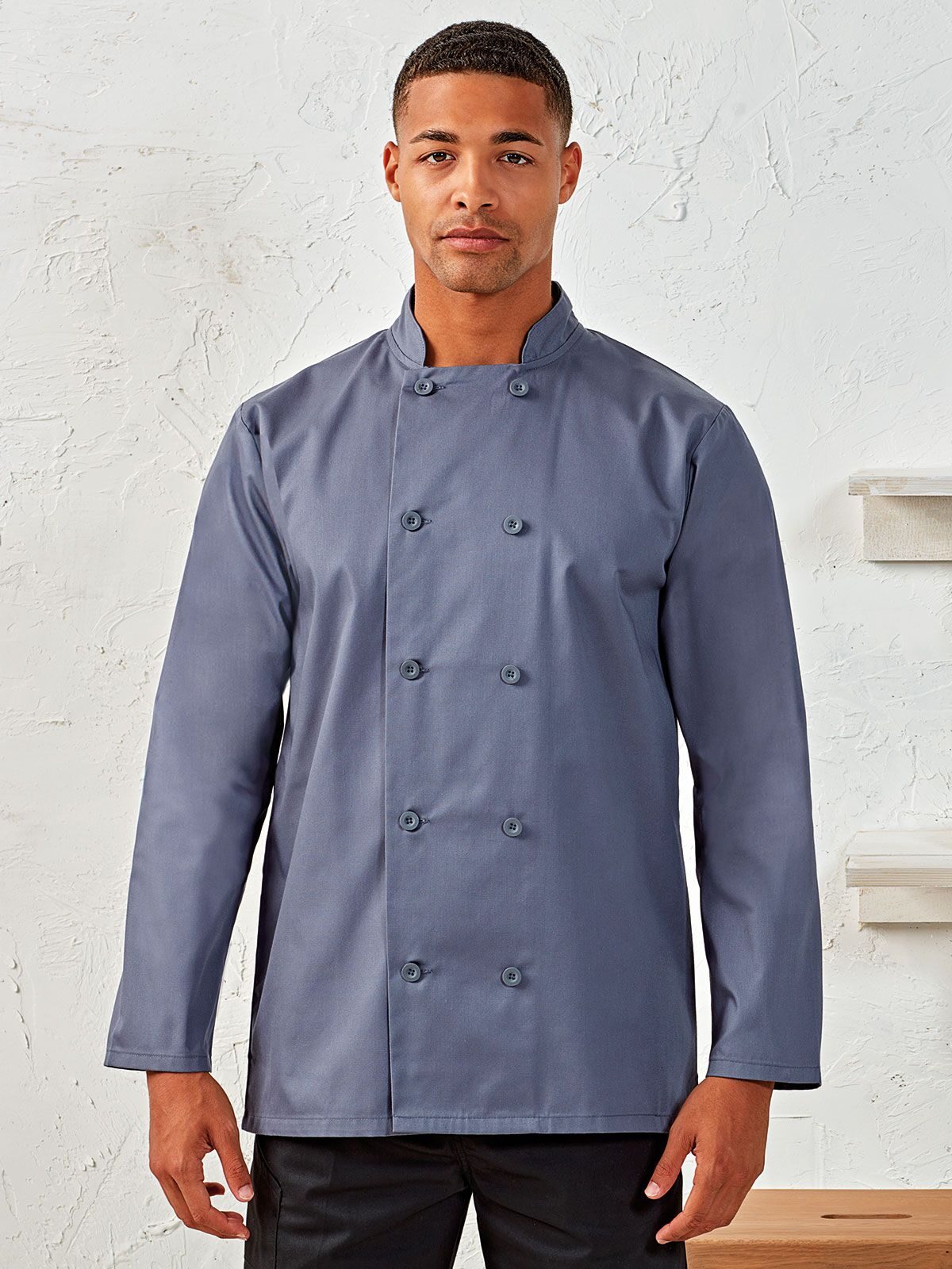 Kochjacke mit langen Ärmeln
