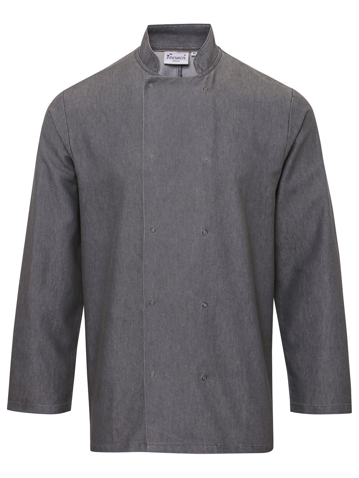 Kochjacke aus Denim - Dunkelgrau (ca. Pantone 425C)