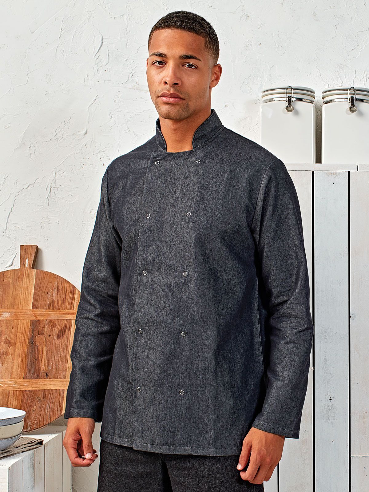 Kochjacke aus Denim