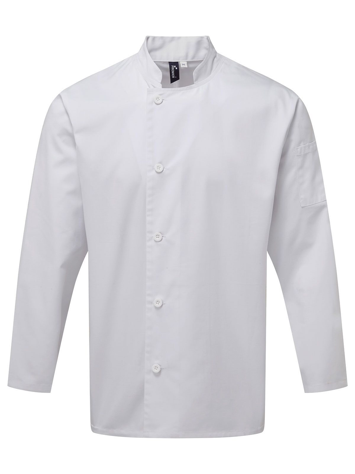 Essentielle Kochjacke mit langen Ärmeln - WHIT - Weiß