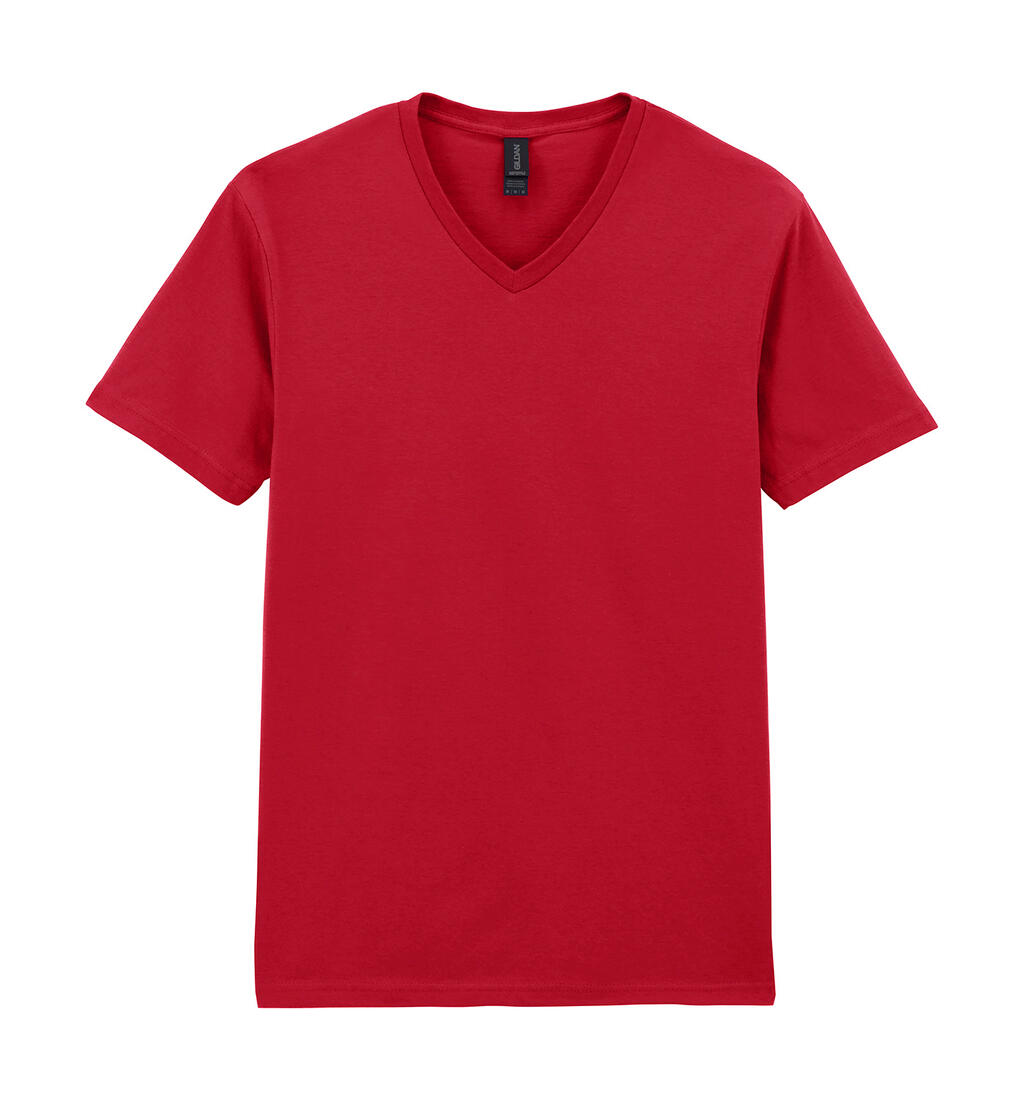 Softstyle® T-Shirt für Erwachsene mit V-Ausschnitt - 194 - Kirschrot